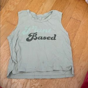 green “plant based” tank